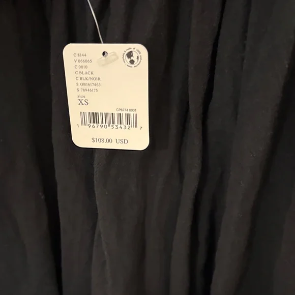 Free People Black Ruffled Midi Dress - Picture 6 of 7